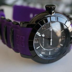 Givenchy Swiss Made Watch -Monogrammed Rubber Band